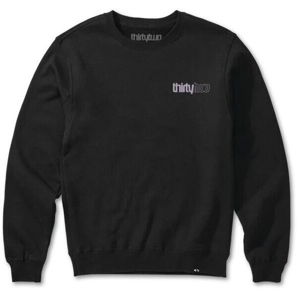 Thirtytwo Men's Vizz Pullover Crewneck Sweatshirt in Black - Picture 2 of 2
